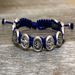 Royal Blue and Silver Miraculous Medal Blessing Bracelet