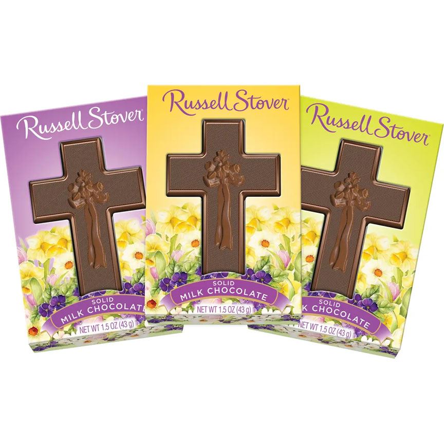 Russell Stover 1.5 oz. Solid Milk Chocolate Cross