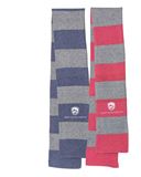 SJM Heathered Rugby Striped Knit Scarf