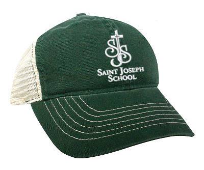 SJS Forest/Stone Embroidered Trucker Cap
