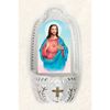 Sacred Heart 5-1/4 Inch Porcelain Holy Water Font
