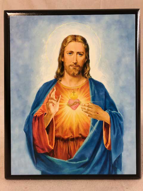Sacred Heart Of Jesus Wall Plaque 10.5 x 8.5 | CATHOLIC CLOSEOUT