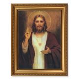 Sacred Heart of Jesus 12" x 16" Walnut Finish Framed Print