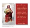 Sacred Heart of Jesus 2.5" x 4.5" Laminated Prayer Card