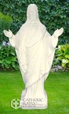 Sacred Heart of Jesus 24" Blessing Statue, White