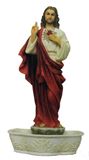 Sacred Heart of Jesus Holy Water Font, Full Color