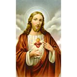 Sacred Heart of Jesus Paper Prayer Card, Pack of 100