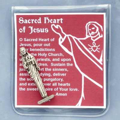 Sacred Heart of Jesus Pocket Token in Prayer Folder