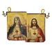 Sacred Hearts of Jesus and Mary Icon Tapestry Rosary Pouch 5 3/8" x 4" - 120044