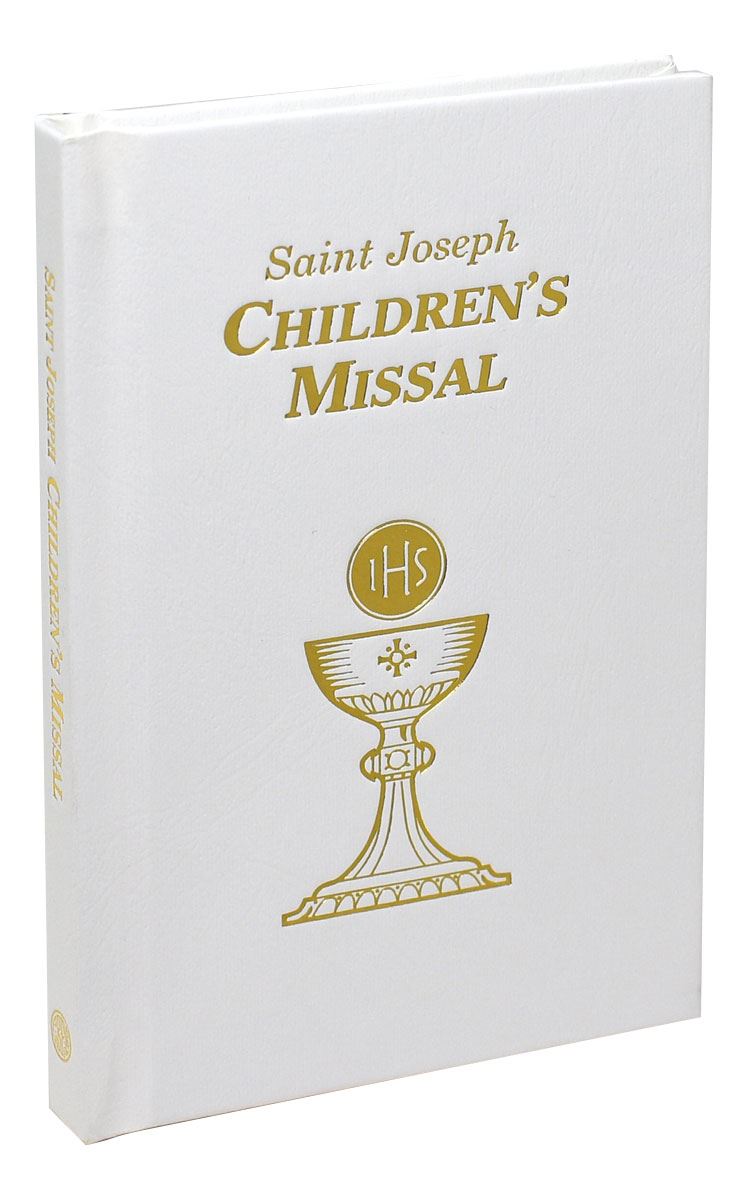 Saint Joseph Children's Missal A Helpful Way to Participate at Mass WHITE COVER