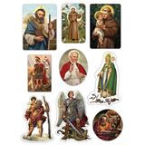 Saints for Boys Catholic Stickers 6" x 8" Sheet