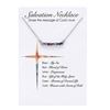 Salvation Bar Silver 16" Necklace with 2" Extender