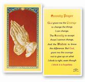 Serenity Prayer Laminated Prayer Card