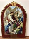 Stations of the Cross Florentine Finish from Italy, Set of 14
