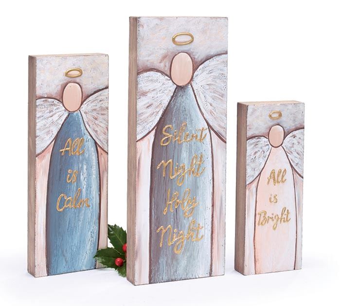 Reflections Of The Heart Guardian Angel Glass Mirror Standing Plaque Gift