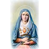 Seven 7 Sorrows of Mary Paper Prayer Card, Pack of 100