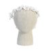 Silk Flower Headband with Rhinestones and Pearls - 118044