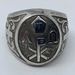 Silver Chi Rho Bishop's Ring from Italy