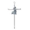 First Communion Girl Silver Plated Wall Cross