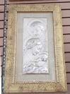Silver Plated Holy Family With Gold Frame from Italy