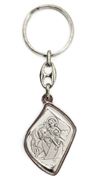 Silver St.Christopher Keychain