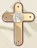 Silver Wall Cross with Head of Christ, from Italy