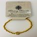 Simple Gold Bead St. Benedict Bead Bracelet with 1 Medal