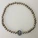 Simple Silver Bead St. Benedict Bead Bracelet with 1 Medal