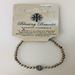 Simple Silver Bead St. Benedict Bead Bracelet with 1 Medal - 124199