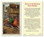 Sleeping St. Joseph Laminated Prayer Card, Pack of 25