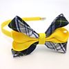 Small Carnival Bow on Covered Headband #80