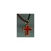 Small Wood Cross Necklace