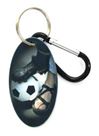Soccer Boy Zipper Pull Tag Keychain