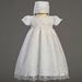 'Sofia' Embroidered Tulle Christening Gown