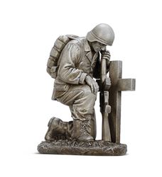 Soldier with Cross 8" Figurine