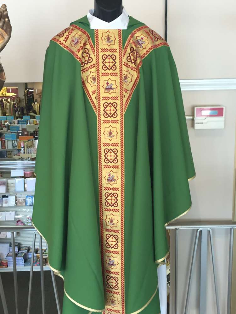 Solivari Green Chasuble