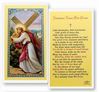 Splinters From The Cross Laminated Prayer Card