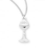 Chalice Sterling Silver Chalice Medal on 18" Chain