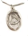 Sterling Silver St.Francis Xavier Cabrini Medal on 20" Chain