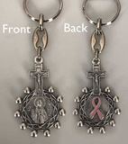 St. Agatha Finger Rosary Keychain key chain cancer