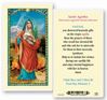 St. Agatha Laminated Prayer Card