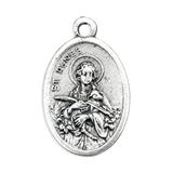 St. Agnes 1" Oxidized Medal