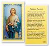St. Agnes Laminated Prayer Card