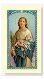 St. Agnes Laminated Prayer Card