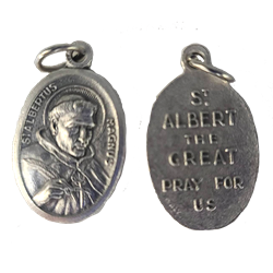  St. Albert the Great 1" Oxidized Medal - 50/Pack *SPECIAL ORDER - NO RETURN* 