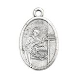 Saint Aloysius Gonzaga 1" Oxidized Medal