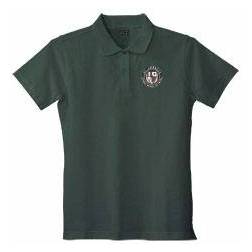 St. Ambrose Hunter Green Girls Pique Polo Shirt, Short Sleeve