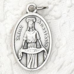  St. Anastasia 1" Oxidized Medal - 50/Pack *SPECIAL ORDER - NO RETURN*