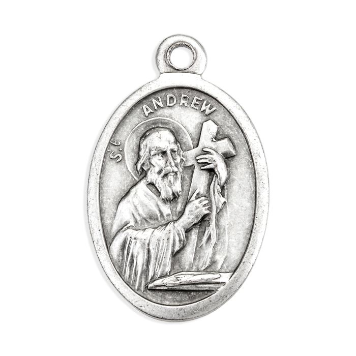 St. Andrew 1" Oxidized Medal - 25/Pack *SPECIAL ORDER - NO RETURN*