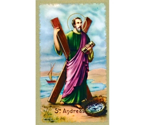 St. Andrew Paper Prayer Card, Pack of 100